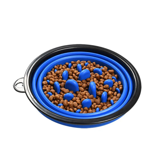 Collapsible Slow feeder Dog Bowl