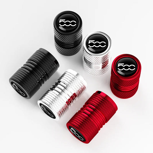 4Pcs Tyre Valve Dust Cap for Fiat 500