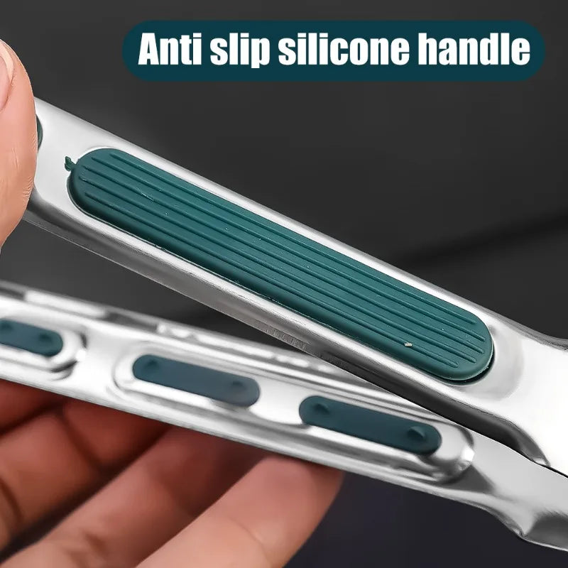 Non-slip Stainless Steel BBQ Tongs- 7/9/12 Inch