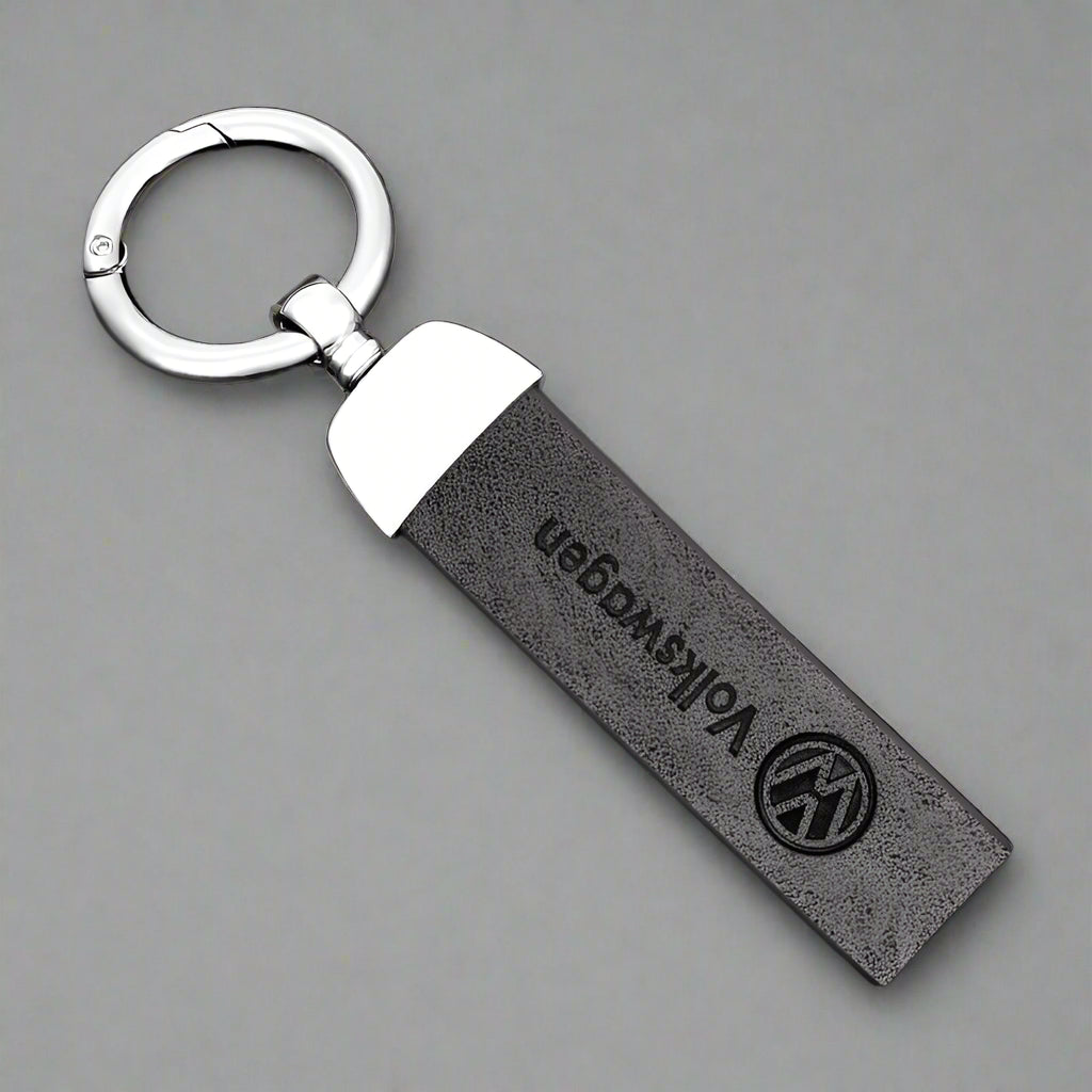 High Grade Leather Keychain for VW