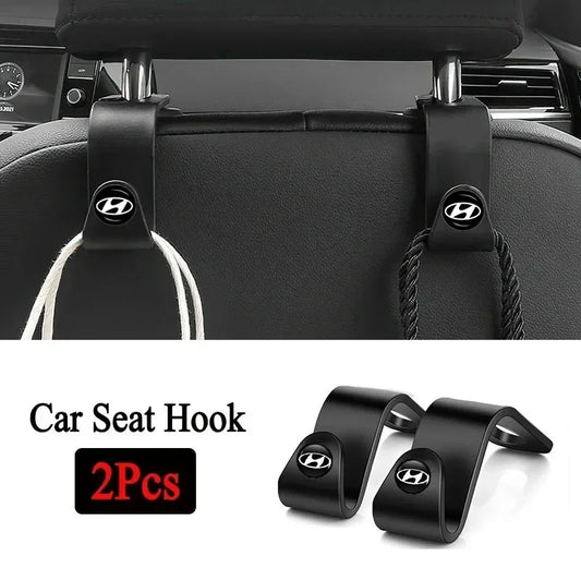2/4Pcs Auto Seat Hook Storage Hanger Car Accessories For Hyundai