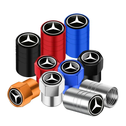 4pcs Tyre Valve Dust Caps for Mercedes