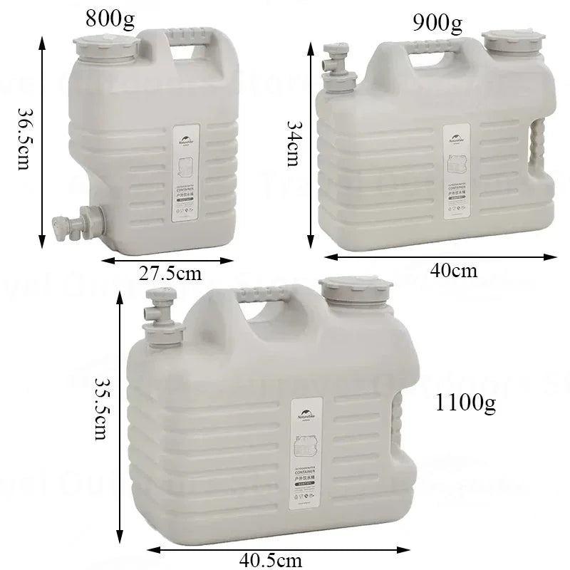 Naturehike Camping PE Food Grade Water Storage Bucket 12-18L With Faucet