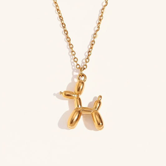 Balloon Dog PVD Pendant Necklace