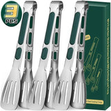 Non-slip Stainless Steel BBQ Tongs- 7/9/12 Inch
