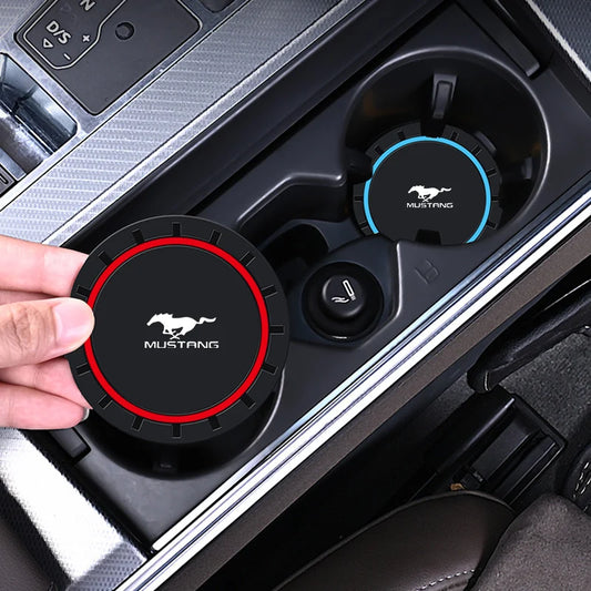Ford Mustang anti slip, anti noise coaster 2Pcs