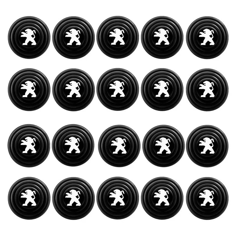 Car Door Silicone Shock-absorbing Silencing Cushion Pad for Peugeot