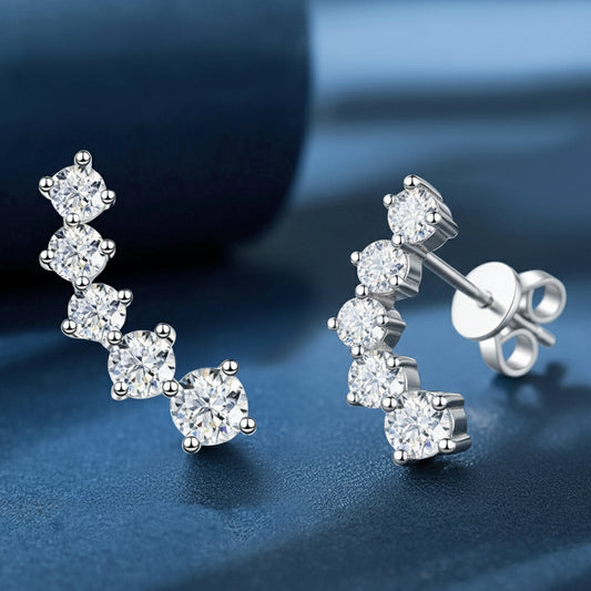 Moissanite Diamond Earrings