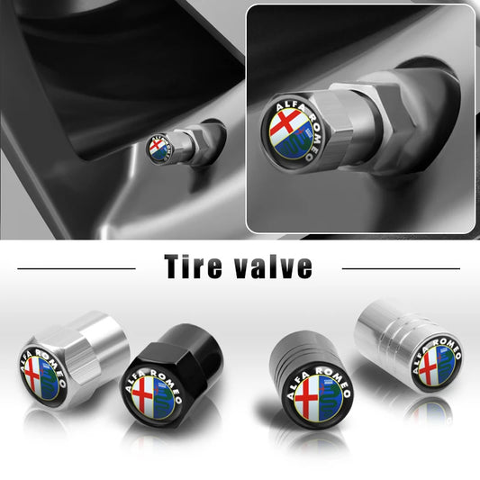 4pcs Tyre Valve Dust Cap for Alfa Romeo
