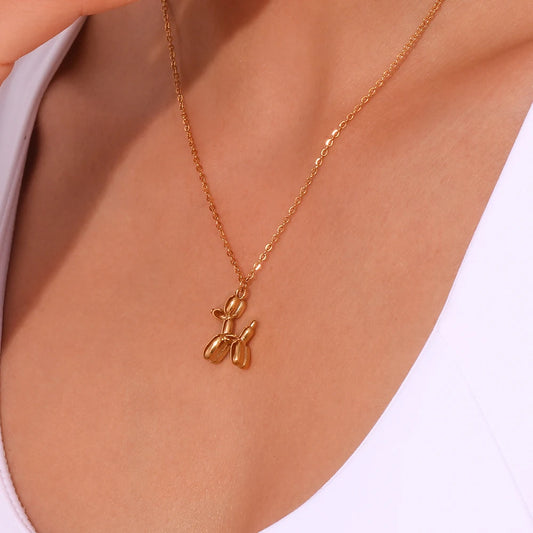 Balloon Dog PVD Pendant Necklace