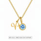 Double Birthstone & Zodiac Pendant Necklace