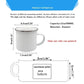 Campervan and Tent Theme Enamel Mugs