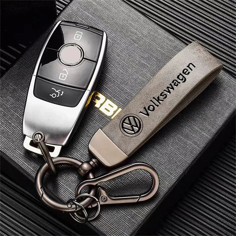 High Grade Leather Keychain for VW