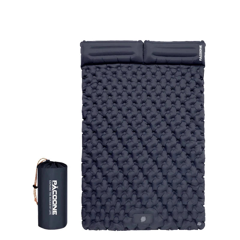 Double Inflatable Camping Mattress with Pillow