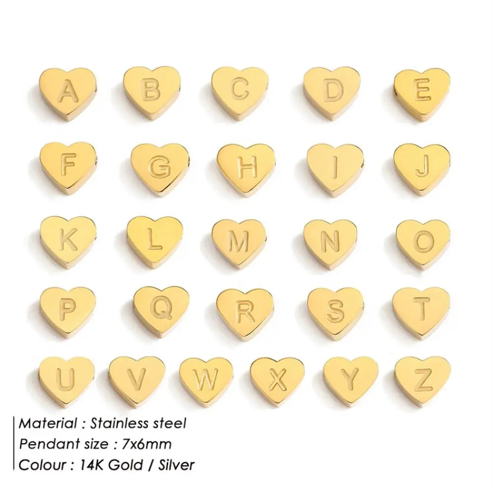 Heart Initial Bracelet