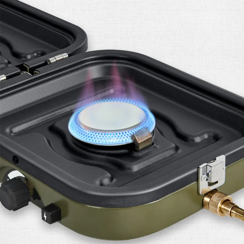 Portable Folding Double Fire Gas Stove