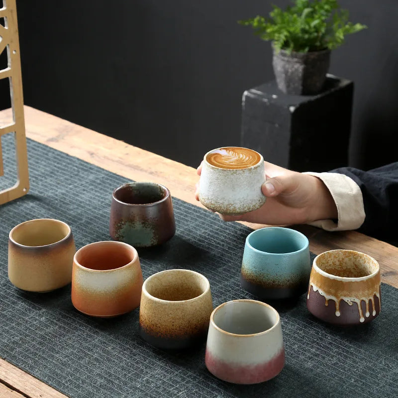 Handcrafted Artisan Ceramic Cups, 200ml