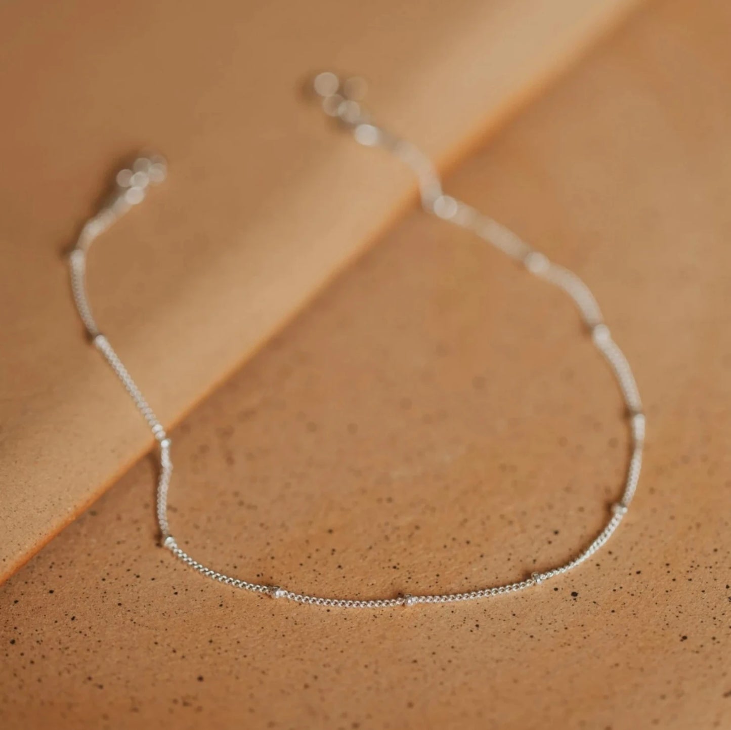 Minimalist Bead Anklet