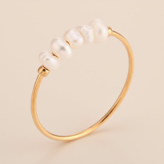 Elegant Small Freshwater Pearl Ring