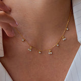 Rhinestone Cherry Pendant Necklace