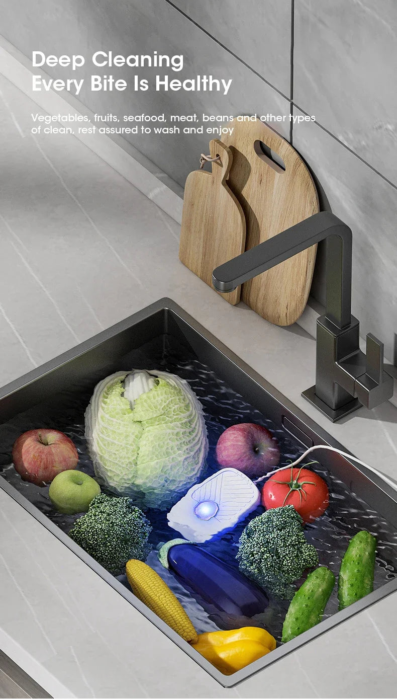 Smart Fruit & Vegetable Ultrasonic Cleaner
