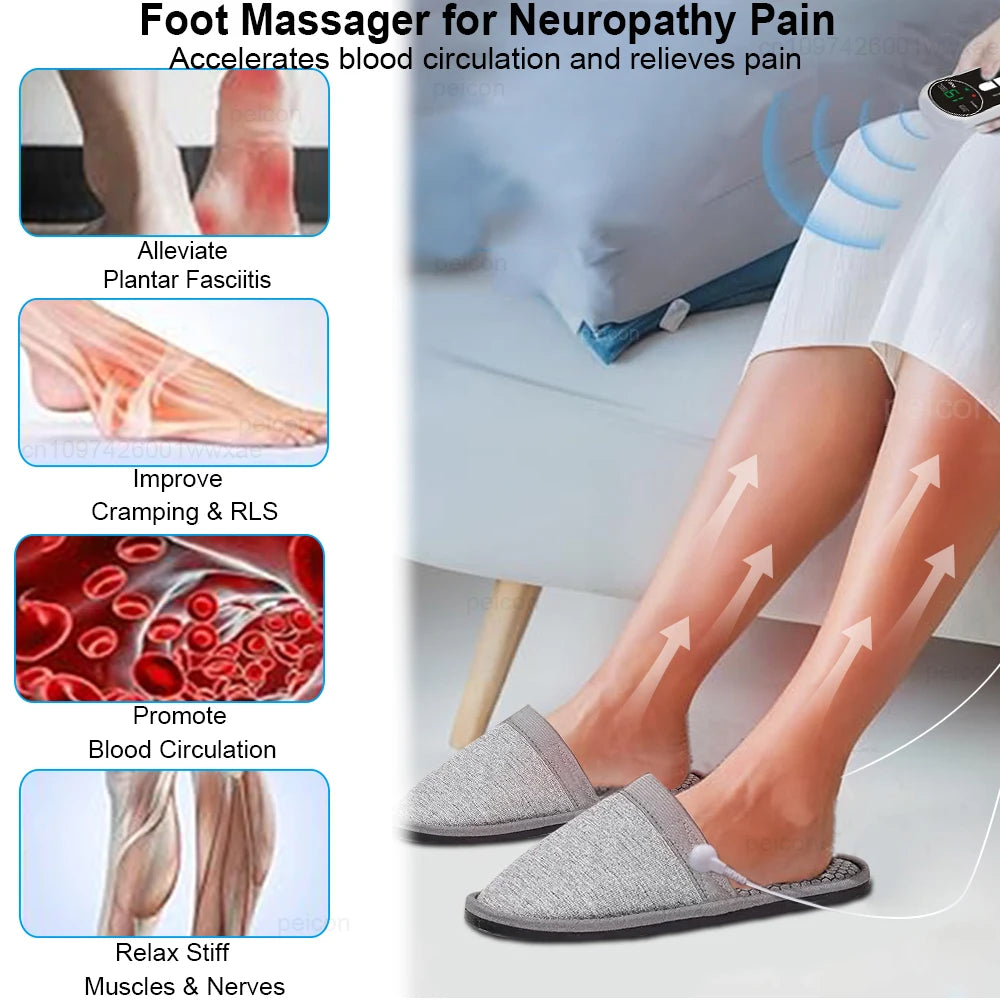 EMS Foot Circulation Massager – Electric Pulse Therapy Slippers