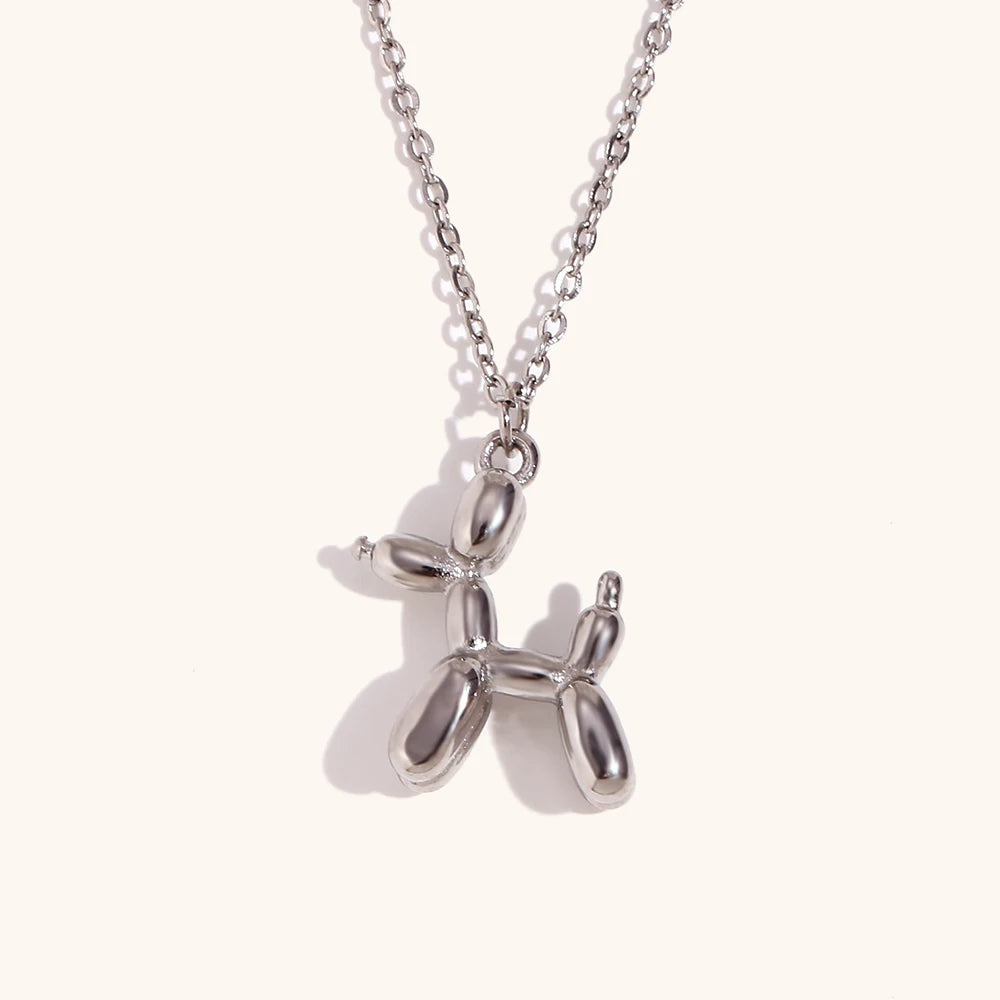 Balloon Dog PVD Pendant Necklace