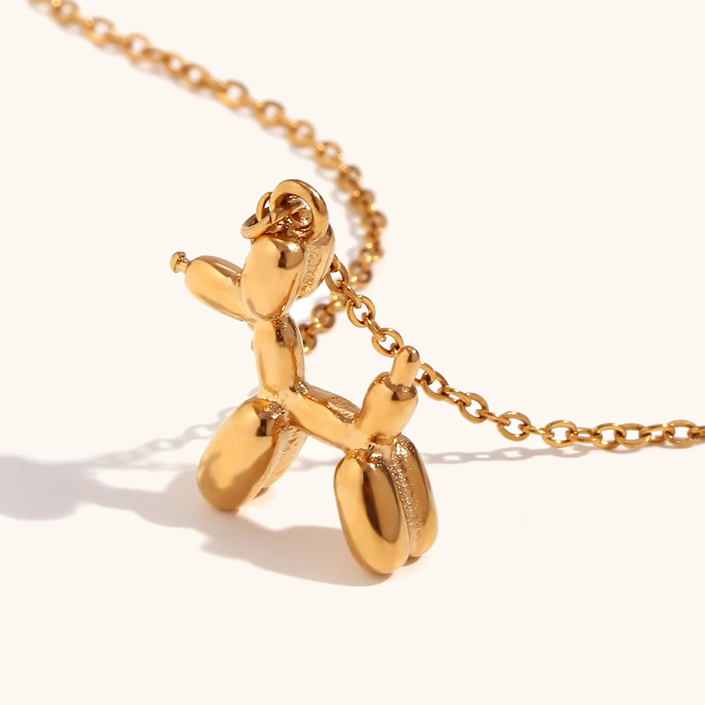 Balloon Dog PVD Pendant Necklace