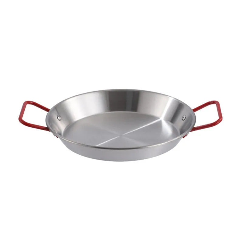 18-24cm Double Handle Stainless Steel Frying Pan