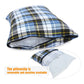 Soft Cotton Travel Pillow with Removable Pillow Cover