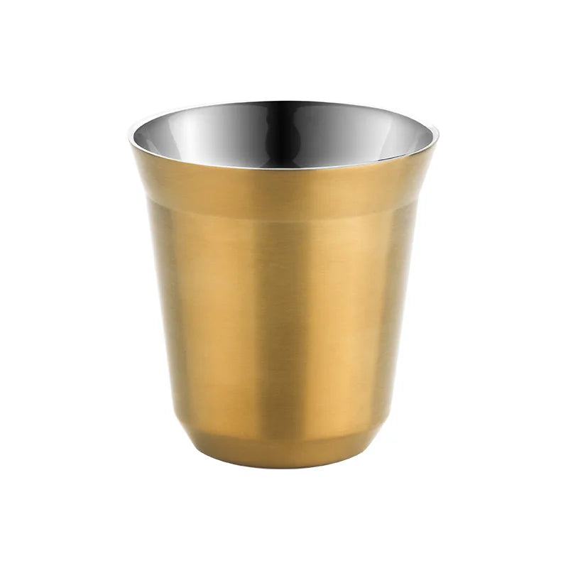 Stainless Steel Double Walled Vacuum Insulated Heat Resistant Unbreakable Coffee Cups