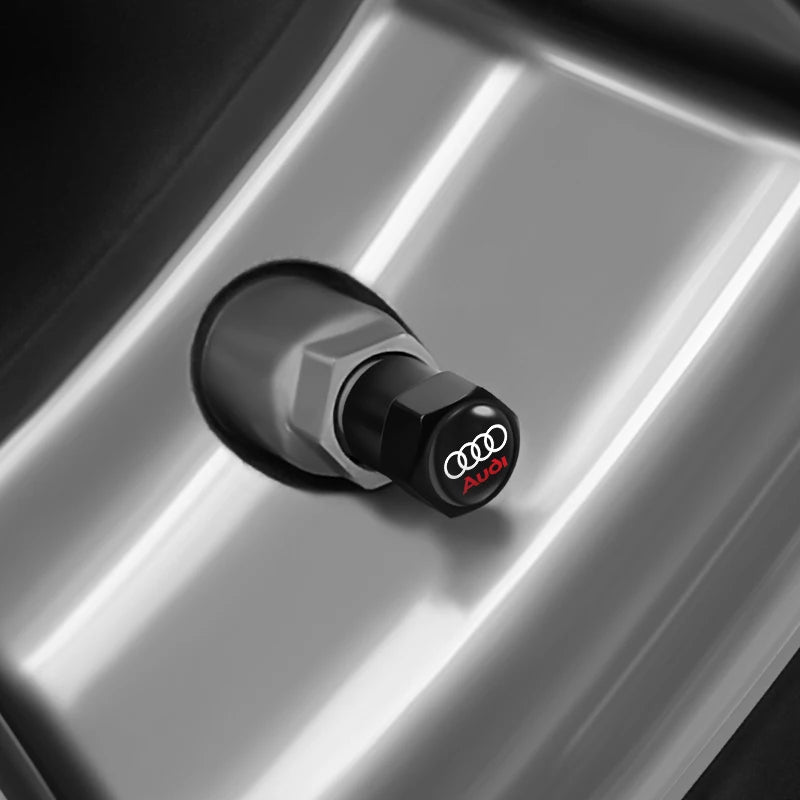 AUDI 4Pcs Tyre Valve Dust Caps