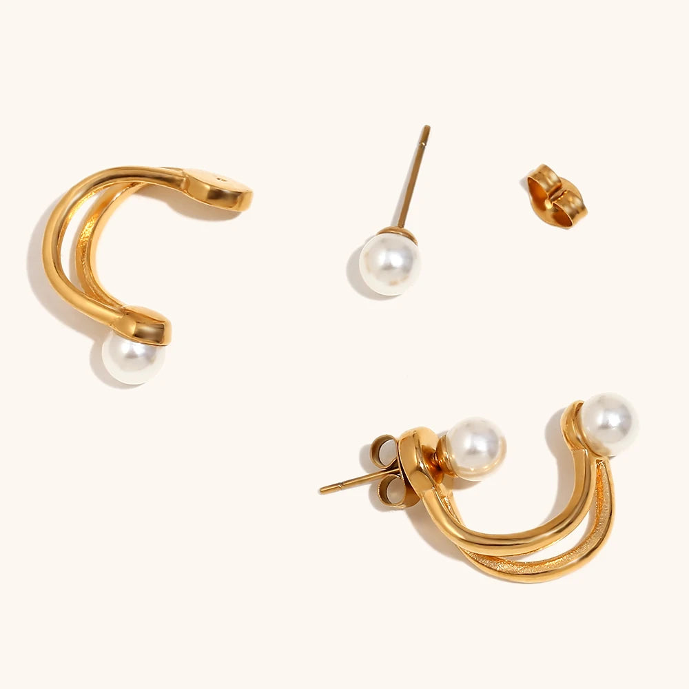 Twisted Pearl Earrings