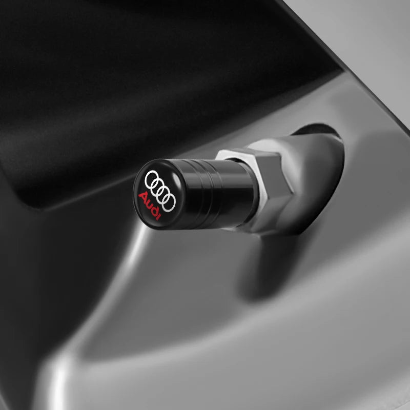 AUDI 4Pcs Tyre Valve Dust Caps