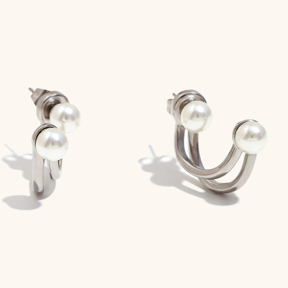 Twisted Pearl Earrings