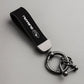 Suede Leather Car Keychain For Subaru