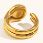 Double Layer Gemstone Waterproof Ring