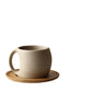 Ceramic Coffee Cup and Saucer- 220ml