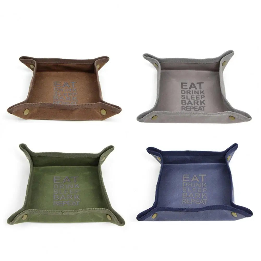 Stylish Easy Cleaning Canvas Foldable Dog Feeder