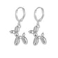 Sterling Silver Balloon Dog Drop Earrings, Gold & Silver Finish