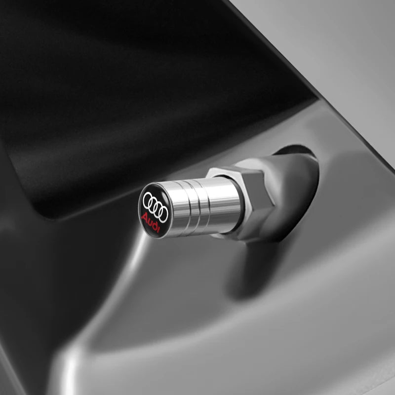 AUDI 4Pcs Tyre Valve Dust Caps