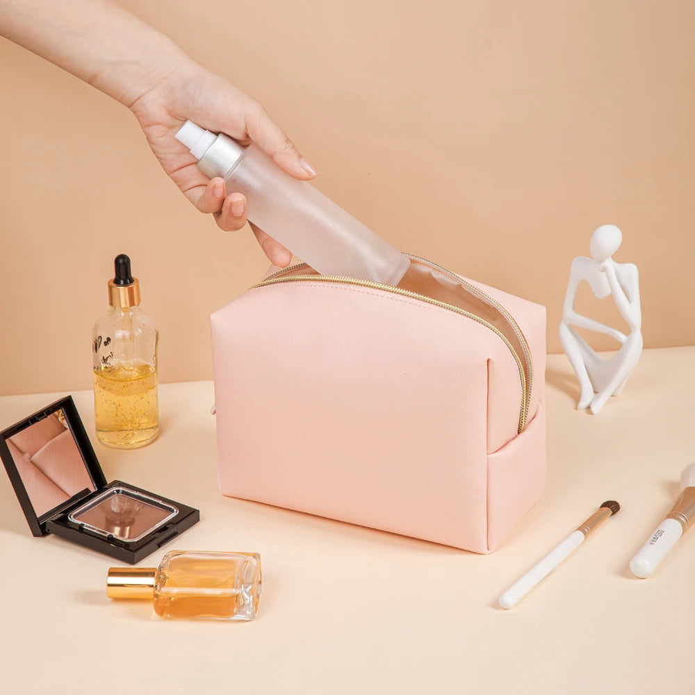 Women's waterproof cosmetics bag