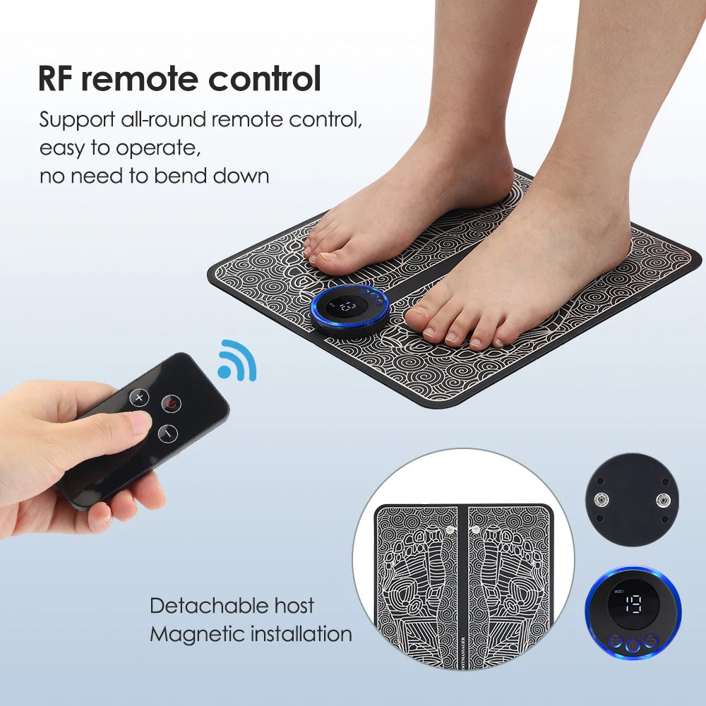 Rechargeable EMS (Electric Muscle Stimulation) foot and leg massager
