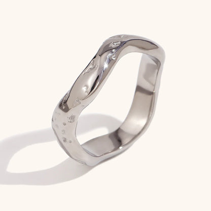 Texture Ring 18K PVD Gold