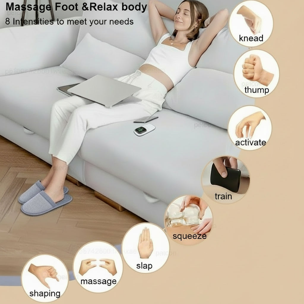 EMS Foot Circulation Massager – Electric Pulse Therapy Slippers