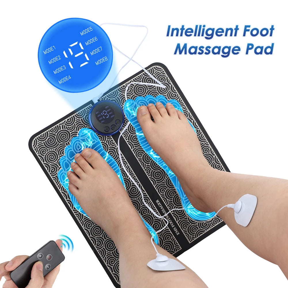 Rechargeable EMS (Electric Muscle Stimulation) foot and leg massager