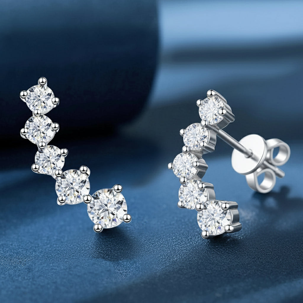 Moissanite Diamond Earrings