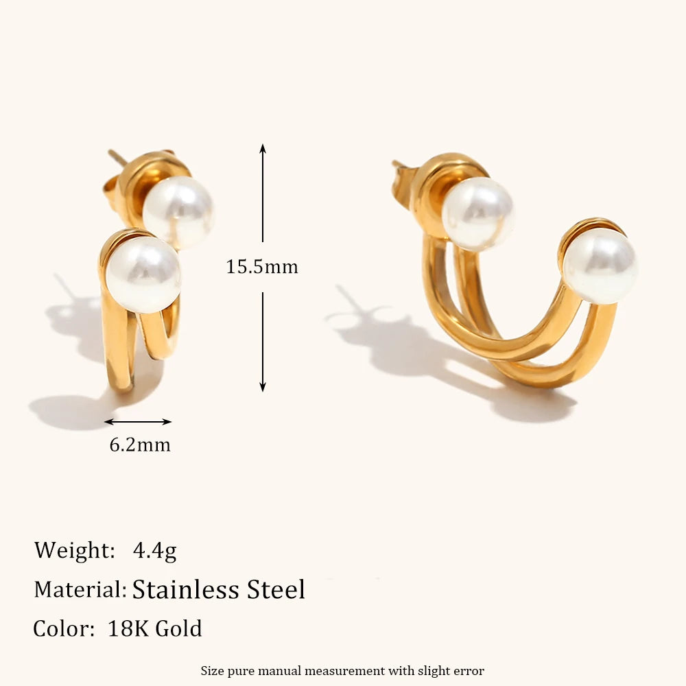 Twisted Pearl Earrings