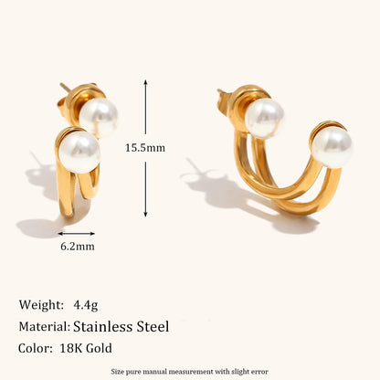 Twisted Pearl Earrings