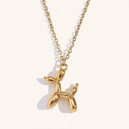 Balloon Dog PVD Pendant Necklace